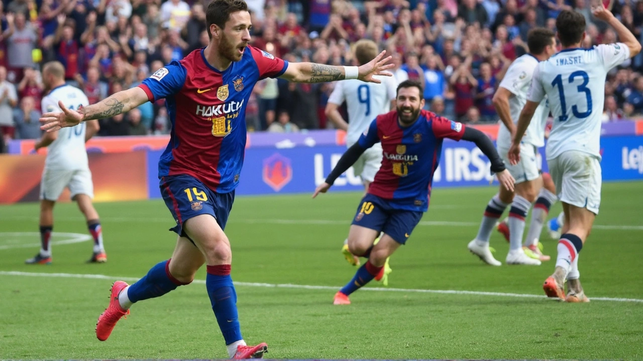 Barcelona Triumphs Over Sevilla 4-1: Lewandowski, López, and Raphinha Shine Despite Red Card Setback